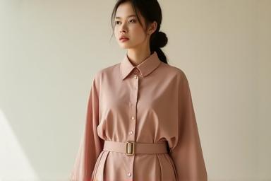 Model showcasing modern modest fashion