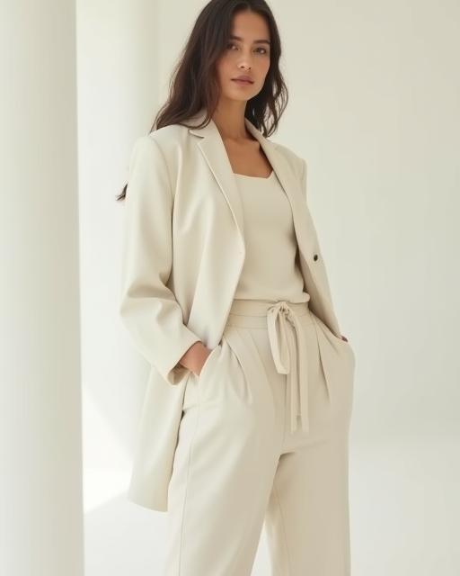 Chic minimalist fashion ensemble featuring Chic Threads Malaysia basics